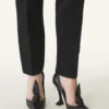 Skórzane czółenka Midnight Step z kokardą Skórzane czółenka Midnight Step z kokardą