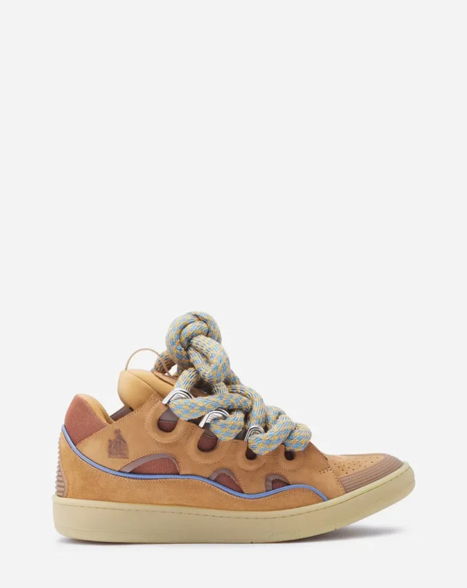 Skórzane sneakersy Curb z sznurowadłami wężowymi Skórzane sneakersy Curb z sznurowadłami wężowymi