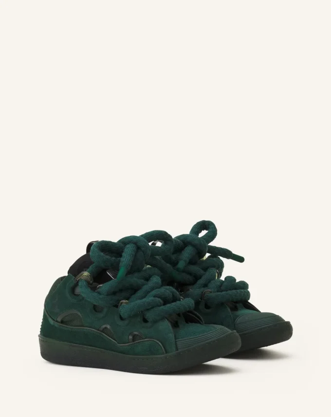 Skórzane sneakersy Curb z sznurowadłami wężowymi Skórzane sneakersy Curb z sznurowadłami wężowymi