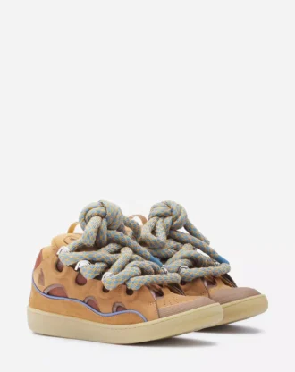 Skórzane sneakersy Curb z sznurowadłami wężowymi