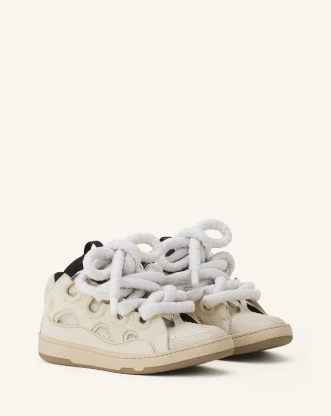 Skórzane sneakersy Curb z sznurowadłami wężowymi Skórzane sneakersy Curb z sznurowadłami wężowymi