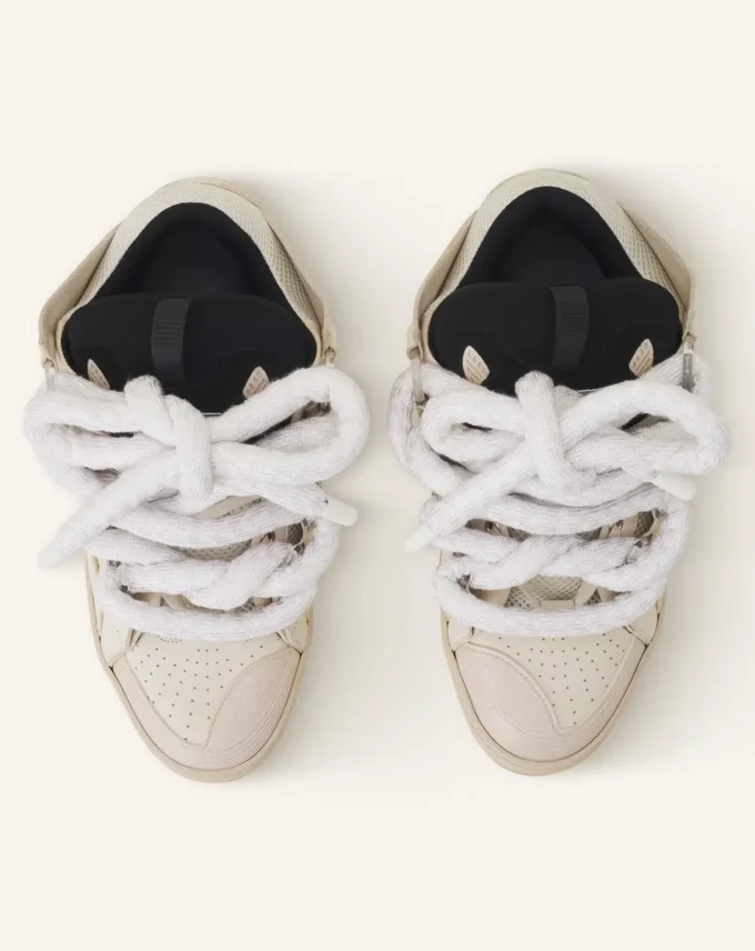 Skórzane sneakersy Curb z sznurowadłami wężowymi Skórzane sneakersy Curb z sznurowadłami wężowymi