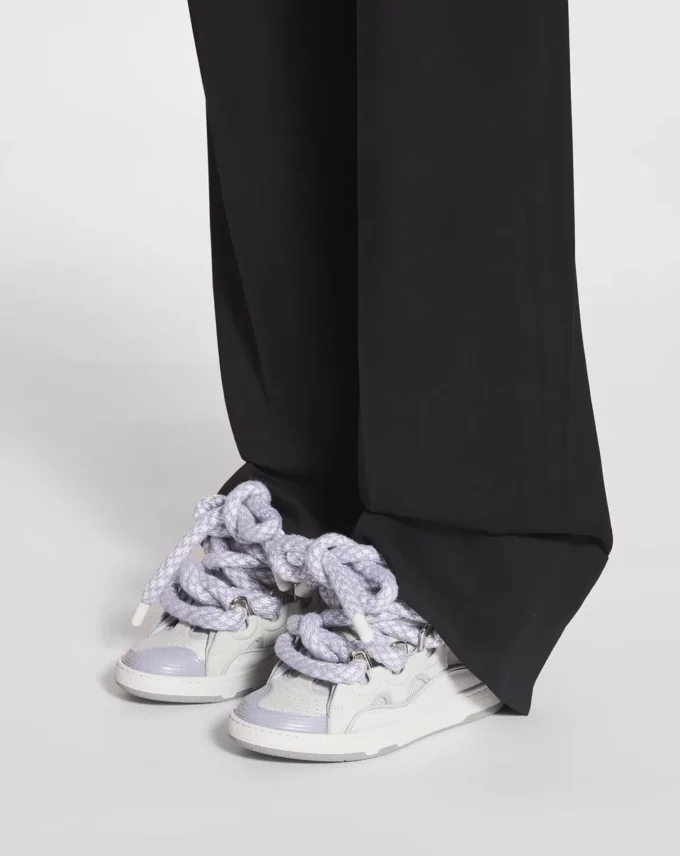 Skórzane sneakersy Curb z sznurowadłami wężowymi Skórzane sneakersy Curb z sznurowadłami wężowymi