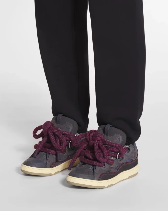 Skórzane sneakersy Curb z sznurowadłami wężowymi Skórzane sneakersy Curb z sznurowadłami wężowymi