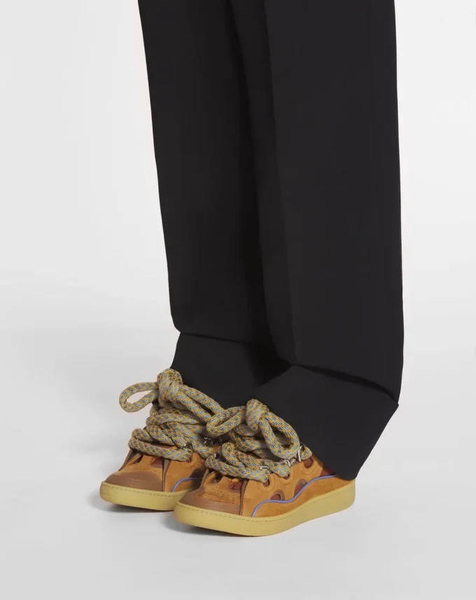 Skórzane sneakersy Curb z sznurowadłami wężowymi Skórzane sneakersy Curb z sznurowadłami wężowymi