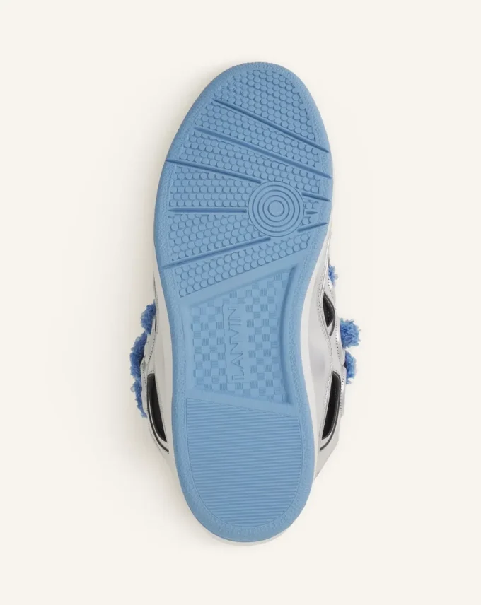 Sneakersy Curb z metalicznej skóry z siateczkowymi sznurowadłami Sneakersy Curb z metalicznej skóry z siateczkowymi sznurowadłami