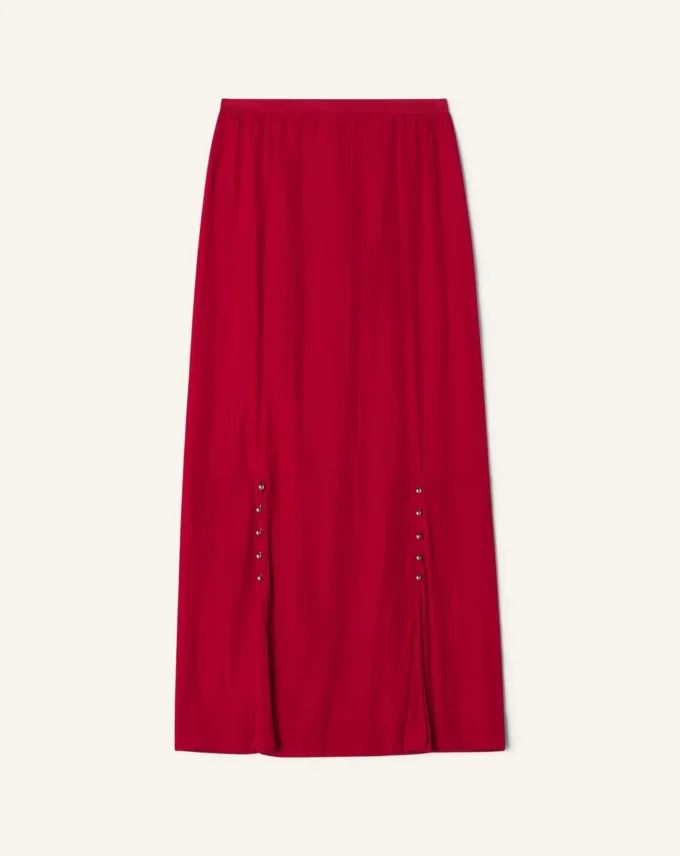 Spódnica midi z charmeuse