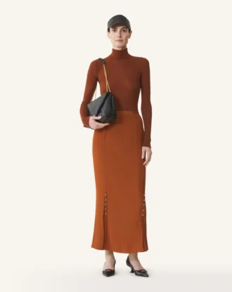 Spódnica midi z charmeuse