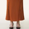 Spódnica midi z charmeuse
