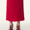 Spódnica midi z charmeuse
