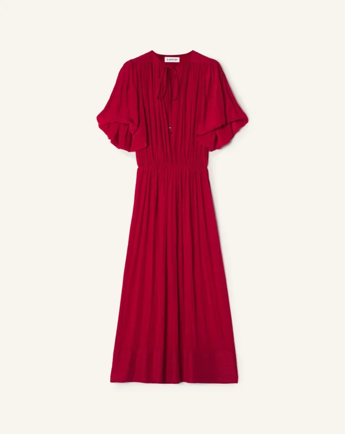 Sukienka midi z charmeuse Sukienka midi z charmeuse
