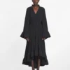 Sukienka midi z charmeuse Sukienka midi z charmeuse