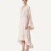 Sukienka midi z charmeuse Sukienka midi z charmeuse