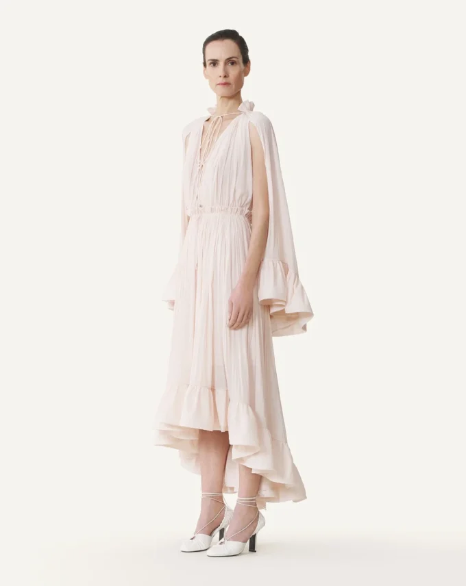 Sukienka midi z charmeuse Sukienka midi z charmeuse