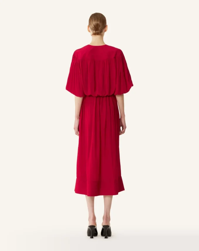 Sukienka midi z charmeuse Sukienka midi z charmeuse