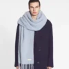 Szalik z frędzlami Lanvin z wełny Szalik z frędzlami Lanvin z wełny