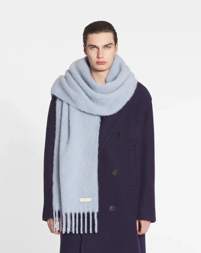 Szalik z frędzlami Lanvin z wełny Szalik z frędzlami Lanvin z wełny