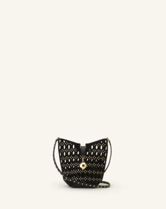 Torba Catch Nano marki Lanvin z zamszu
