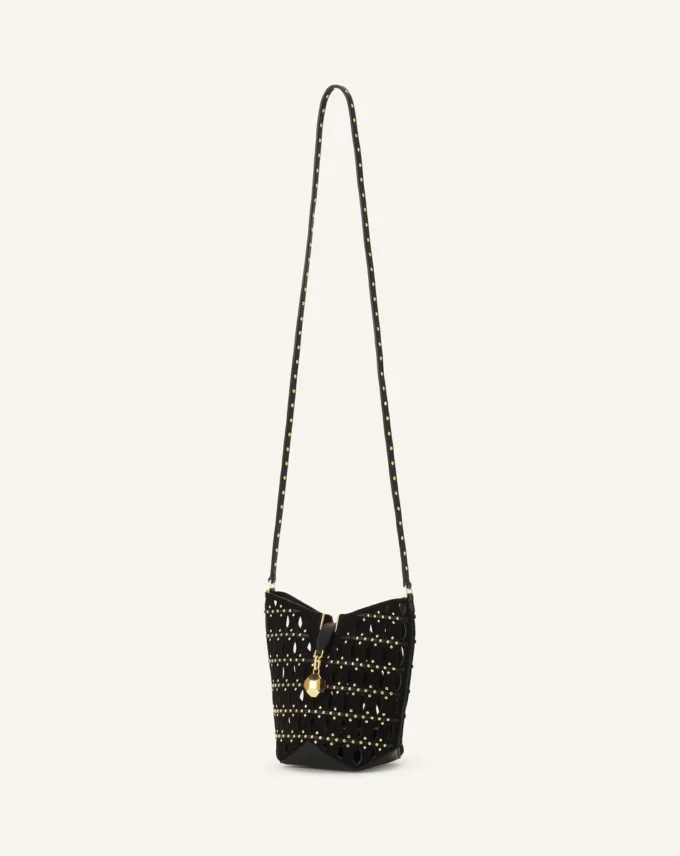 Torba Catch Nano marki Lanvin z zamszu