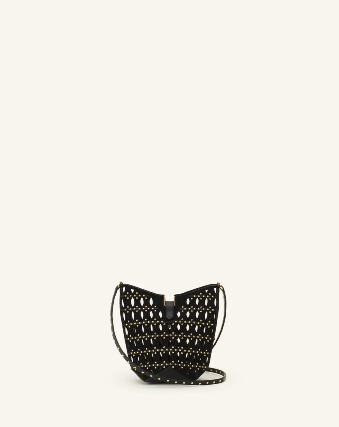 Torba Catch Nano marki Lanvin z zamszu