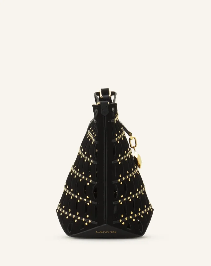 Torba Catch Nano marki Lanvin z zamszu
