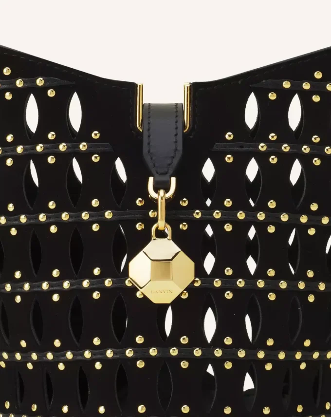 Torba Catch Nano marki Lanvin z zamszu