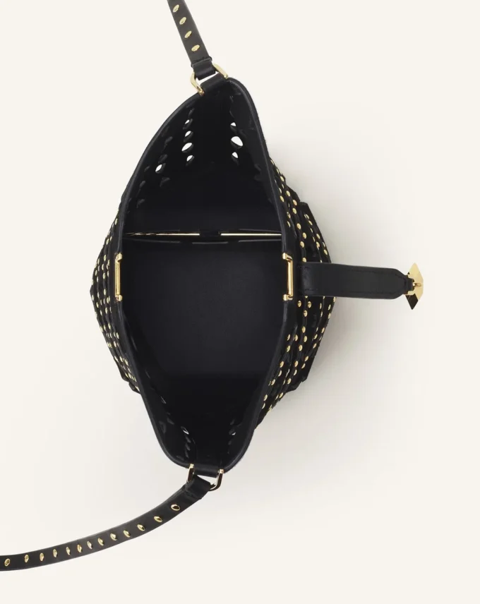 Torba Catch Nano marki Lanvin z zamszu