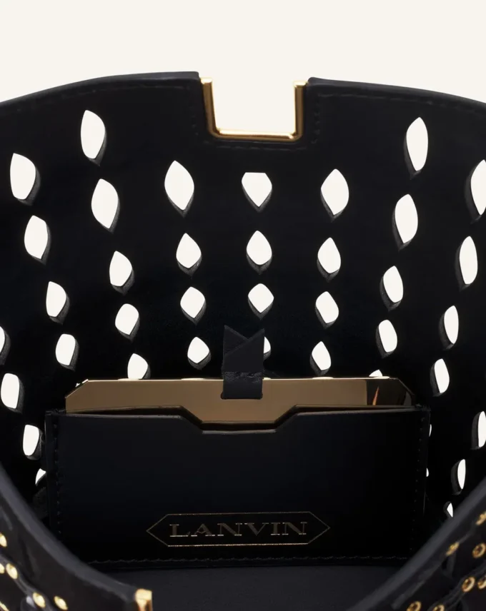 Torba Catch Nano marki Lanvin z zamszu