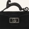 Torba Pencil Cat Nano Leather Bag z efektem kucyka i kryształkami Torba Pencil Cat Nano Leather Bag z efektem kucyka i kryształkami