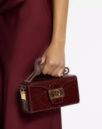 Torba Pencil Cat Python and Rhinestone