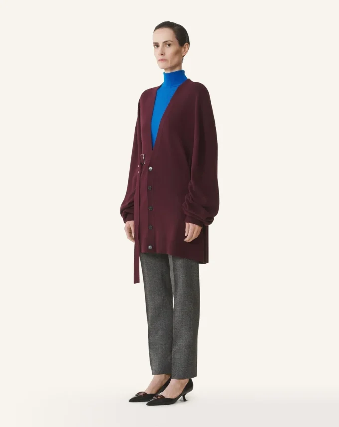 Wełniany i kaszmirowy kardigan oversize Wełniany i kaszmirowy kardigan oversize