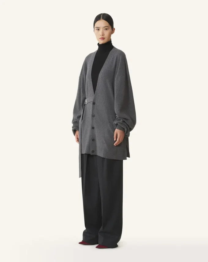 Wełniany i kaszmirowy kardigan oversize Wełniany i kaszmirowy kardigan oversize