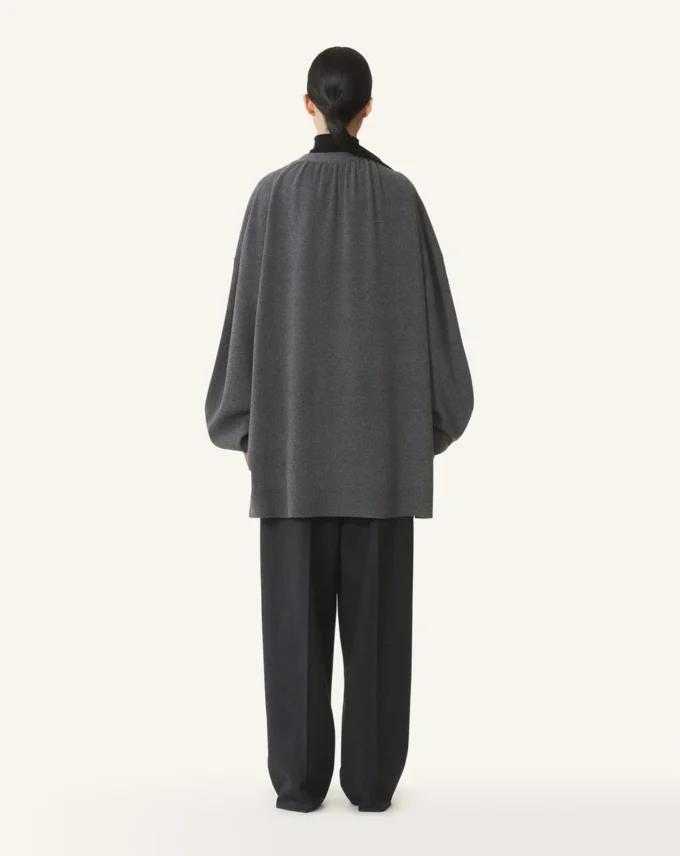 Wełniany i kaszmirowy kardigan oversize Wełniany i kaszmirowy kardigan oversize