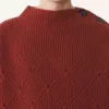 Wełniany sweter z diamentowym detalem Wełniany sweter z diamentowym detalem